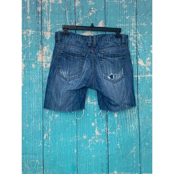 Heritage 1981 distressed denim shorts size 28 - Picture 8 of 8